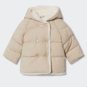 Padded anorak with shearling lining 6-9M NWT